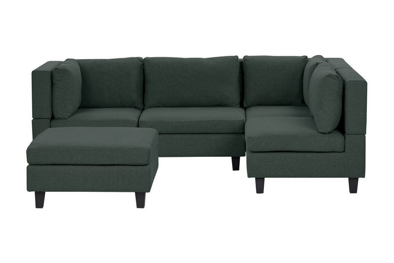 Buck Modulsoffa 4-sits, Grön/Svart