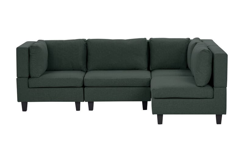 Buck Modulsoffa 4-sits, Grön/Svart