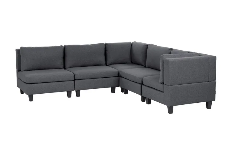 Buck Modulsoffa 5-sits - Grå - Möbler - Soffa - Modulsoffor - Komplett modulsoffa