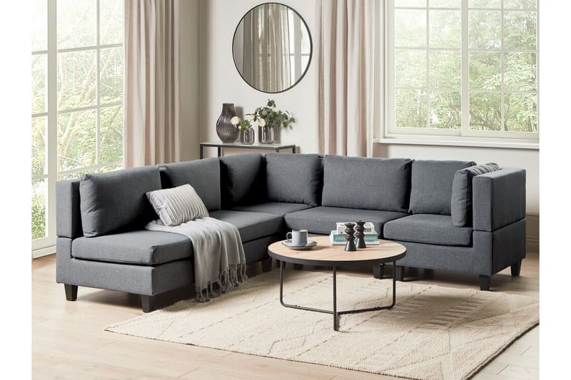 Buck Modulsoffa 5-sits - Grå - Möbler - Soffa - Modulsoffor - Komplett modulsoffa