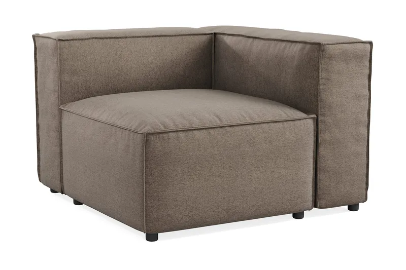 Cubo 1-sits Högermodul i Tyg 108 cm bred - Grå - Möbler - Soffa - Modulsoffor - Övriga moduler till modulsoffa