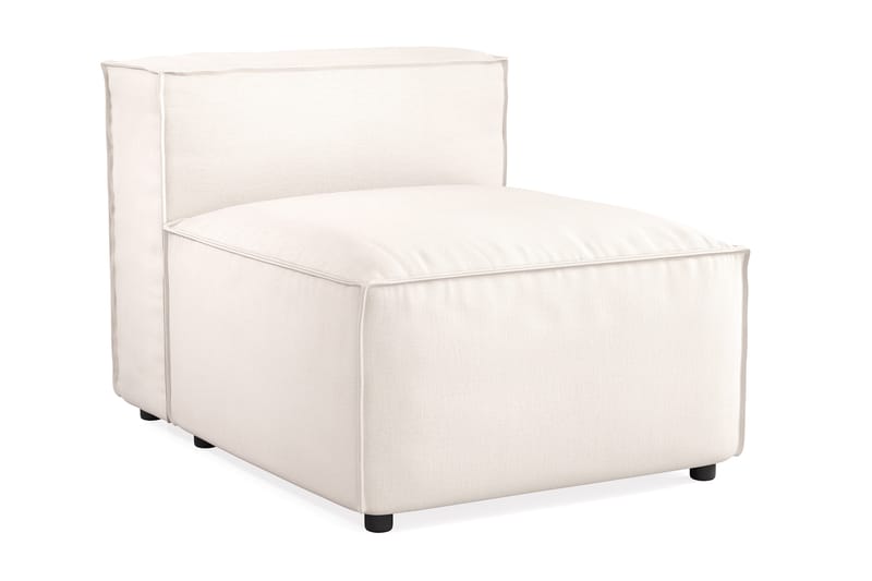 Cubo 1-sits Mittmodul i Tyg 80 cm bred - Ljusbeige - Möbler - Soffa - Modulsoffor - Mittmodul
