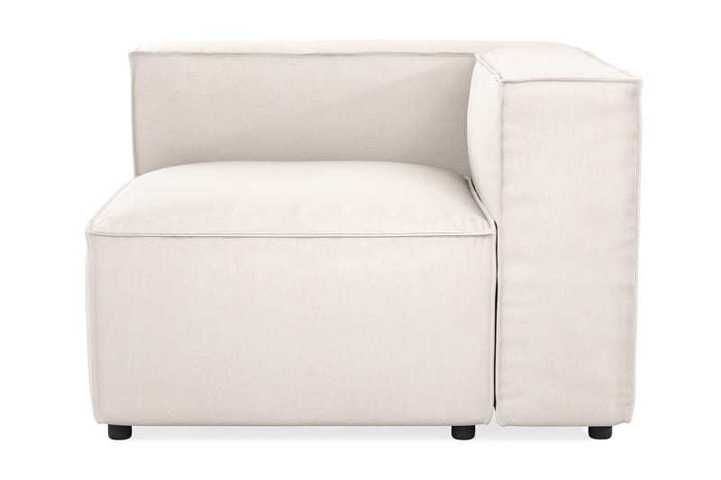 Cubo 1-sits Vänstermodul i Tyg 108 cm bred - Vit - Möbler - Soffa - Modulsoffor - Övriga moduler till modulsoffa