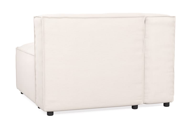 Cubo 1-sits Vänstermodul i Tyg 108 cm bred - Vit - Möbler - Soffa - Modulsoffor - Övriga moduler till modulsoffa