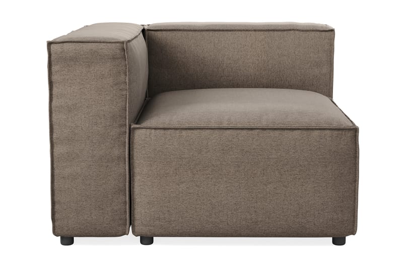 Cubo 1-sits Vänstermodul i Tyg - Grå - Möbler - Soffa - Modulsoffor - Övriga moduler till modulsoffa
