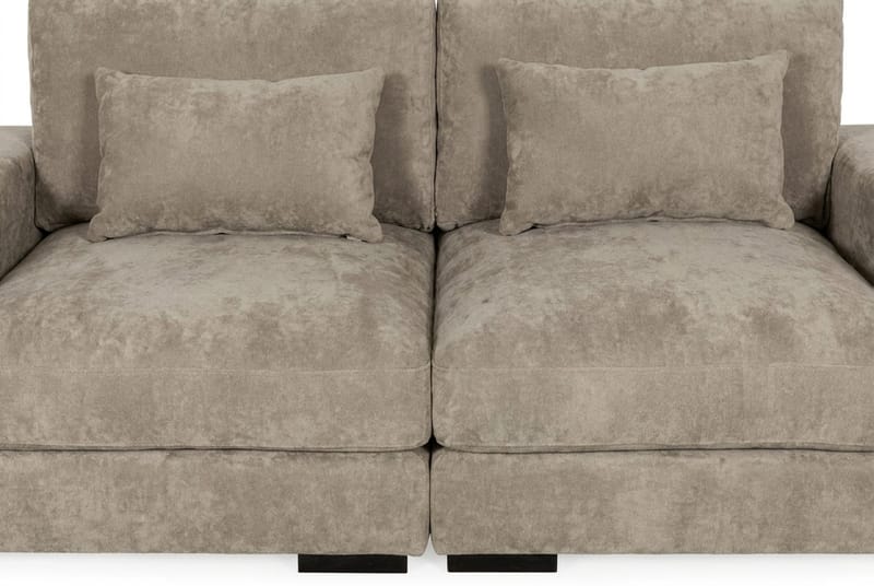 Dubai 2-sits soffa Extra Djup i Chenille - Brun - Möbler - Soffa - Modulsoffor - Komplett modulsoffa