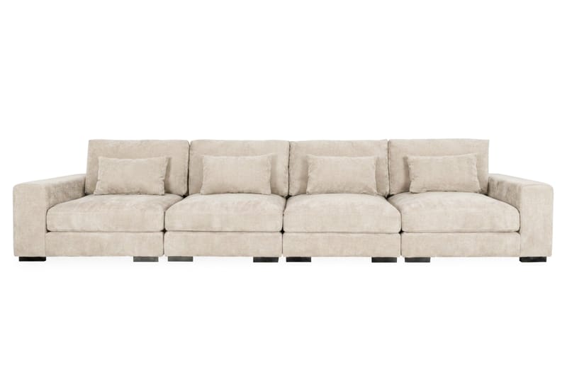 Dubai 4-sits soffa - Beige - Möbler - Soffa - Modulsoffor - Komplett modulsoffa