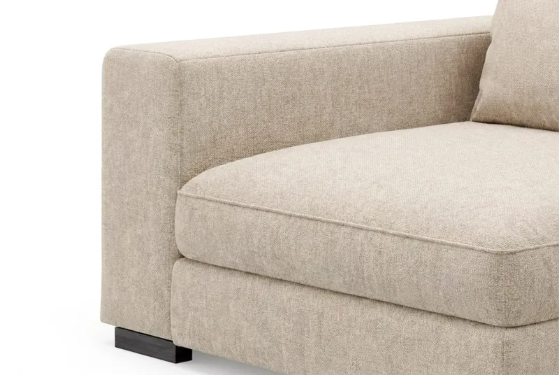 Dubai Armstöd Vänster i Chenille - Beige - Möbler - Soffa - Modulsoffor - Övriga moduler till modulsoffa