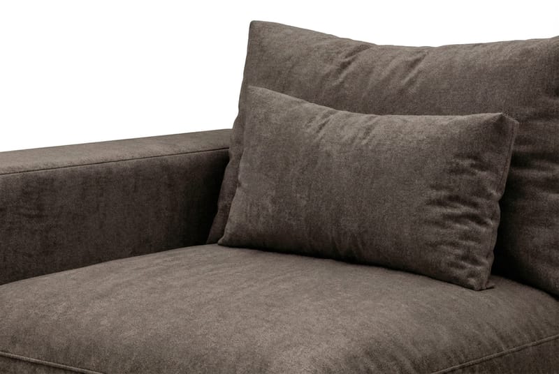 Dubai Armstöd Vänster i Tyg - Mörkbrun - Möbler - Soffa - Modulsoffor - Övriga moduler till modulsoffa