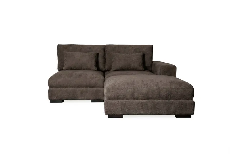 Dubai Divansoffa Höger Extra Djup - Mörkbrun - Möbler - Soffa - Modulsoffor - Komplett modulsoffa