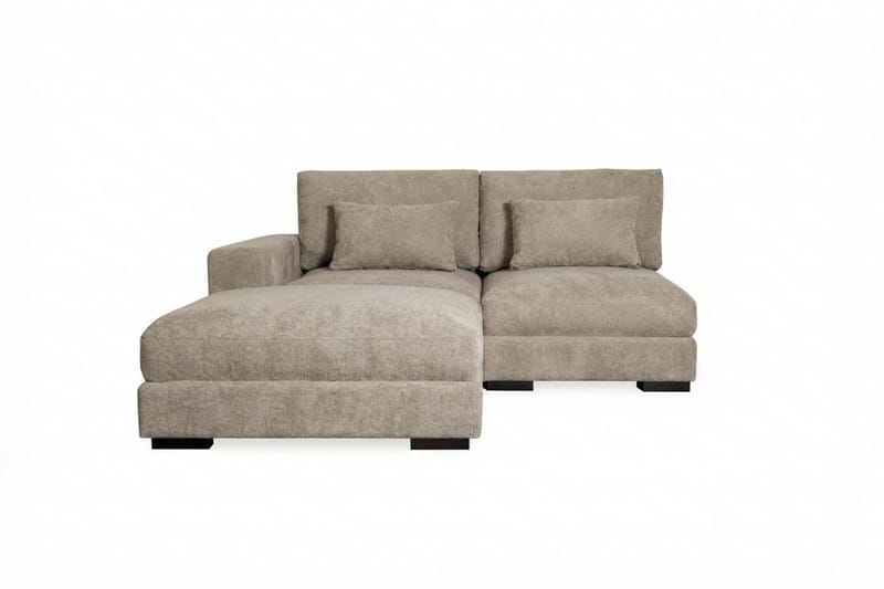 Dubai Divansoffa Vänster Extra Djup, Brun