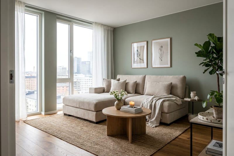 Dubai Divansoffa Vänster Extra Djup i Chenille - Beige - Möbler - Soffa - Modulsoffor - Komplett modulsoffa