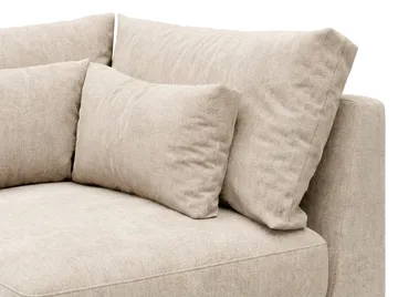 Dubai Hörnmodul i Chenille Extra Djup - Beige - Möbler - Soffa - Modulsoffor - Hörnmodul