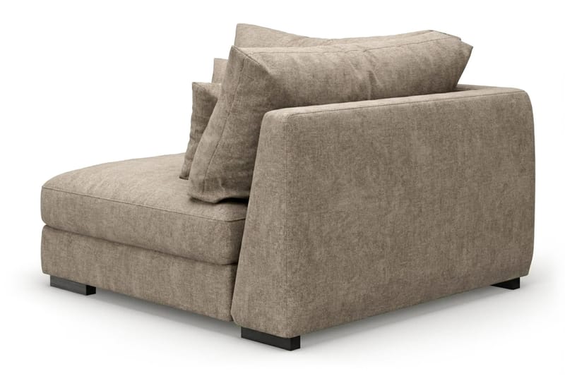 Dubai Hörnmodul i Tyg Extra Djup - Brun - Möbler - Soffa - Modulsoffor - Hörnmodul