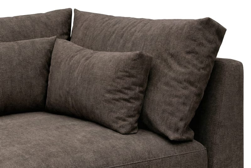 Dubai Hörnmodul i Tyg Extra Djup - Mörkbrun - Möbler - Soffa - Modulsoffor - Hörnmodul