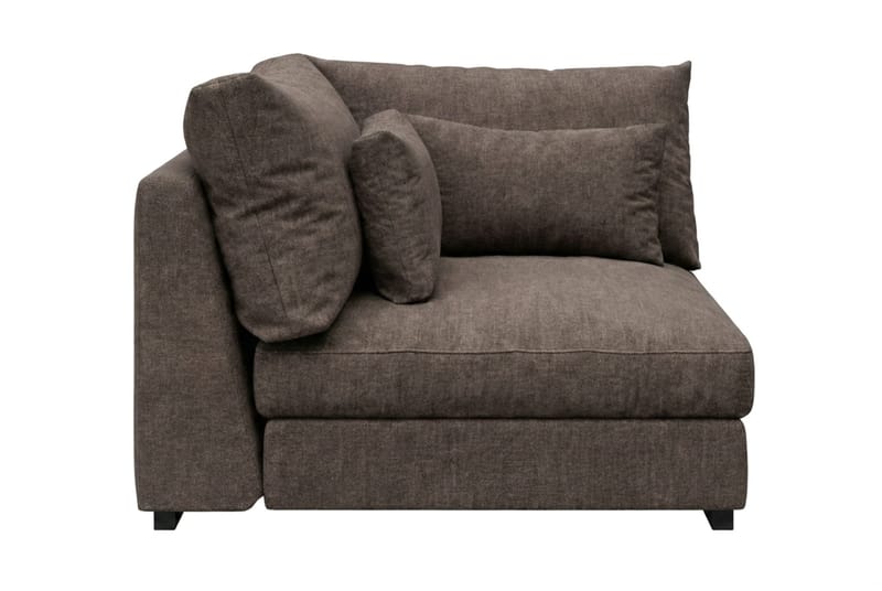 Dubai Hörnmodul i Tyg Extra Djup - Mörkbrun - Möbler - Soffa - Modulsoffor - Hörnmodul