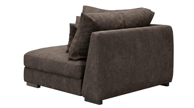 Dubai Hörnmodul i Tyg Extra Djup - Mörkbrun - Möbler - Soffa - Modulsoffor - Hörnmodul