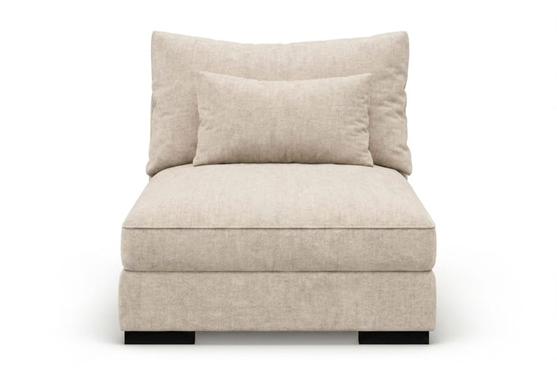 Dubai Mittmodul i Chenille Extra Djup - Beige - Möbler - Soffa - Modulsoffor - Mittmodul