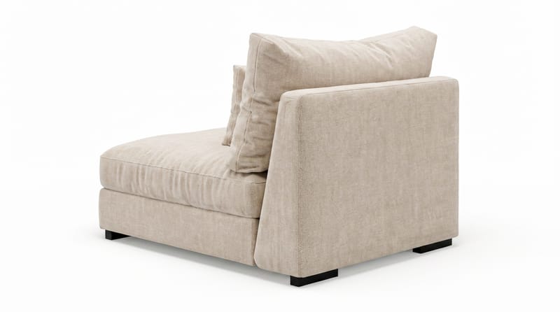 Dubai Mittmodul i Tyg Extra Djup - Beige - Möbler - Soffa - Modulsoffor - Mittmodul