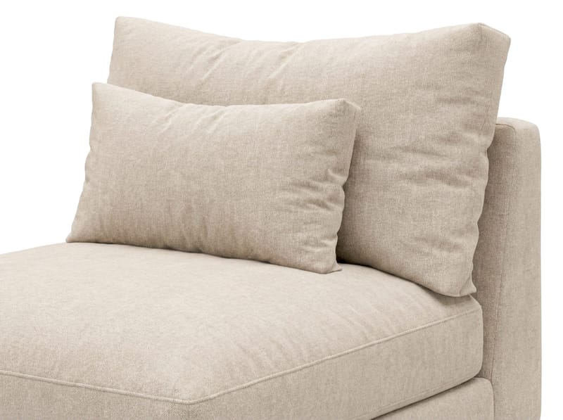 Dubai Mittmodul i Tyg Extra Djup - Beige - Möbler - Soffa - Modulsoffor - Mittmodul