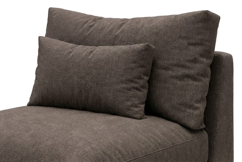 Dubai Mittmodul i Tyg Extra Djup - Mörkbrun - Möbler - Soffa - Modulsoffor - Mittmodul