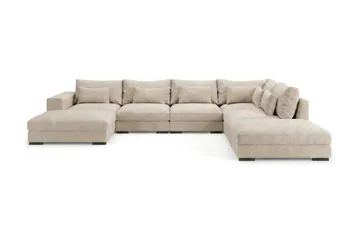 Dubai Stor U Soffa modul med Divan Vänster Extra Djup i Chenille