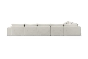 Dubai U-modulsoffa Large med Divan Höger Sammet Extra Djup - Vit - Möbler - Soffa - Modulsoffor - Komplett modulsoffa