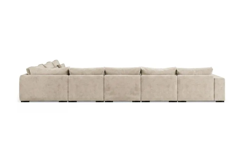 Dubai U-modulsoffa Large med Divan Vänster Extra Djup - Beige - Möbler - Soffa - Modulsoffor - Komplett modulsoffa