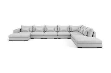 Dubai U-modulsoffa Large med Divan Vänster Extra Djup