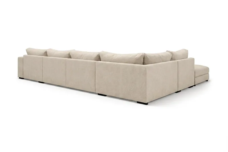 Dubai U-modulsoffa med Divan Höger Extra Djup - Beige - Möbler - Soffa - Modulsoffor - Komplett modulsoffa