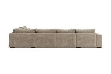 Dubai U-modulsoffa med Divan Höger Extra Djup i Chenille - Brun - Möbler - Soffa - Modulsoffor - Komplett modulsoffa
