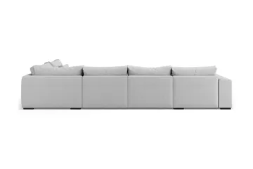 Dubai U-modulsoffa med Divan Vänster Extra Djup - Ljusgrå - Möbler - Soffa - Modulsoffor - Komplett modulsoffa
