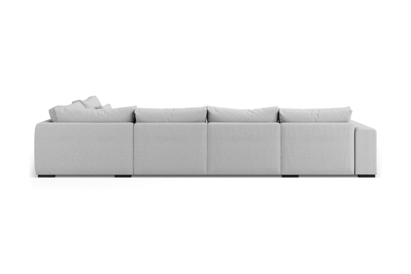 Dubai U-modulsoffa med Divan Vänster Extra Djup - Ljusgrå - Möbler - Soffa - Modulsoffor - Komplett modulsoffa