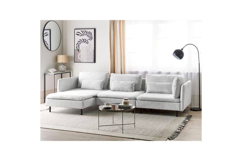 Modulsoffa Egeris Grå/svart, Högervänd - Grå - Möbler - Soffa - Divansoffor & schäslongsoffa