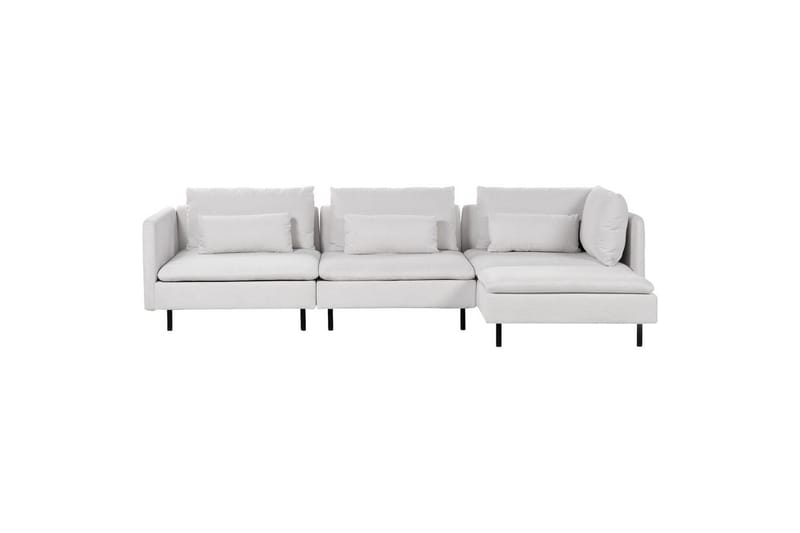 Modulsoffa Egeris Grå/svart, Vänstervänd - Grå/svart, Vänstervänd - Möbler - Soffa - Divansoffor & schäslongsoffa