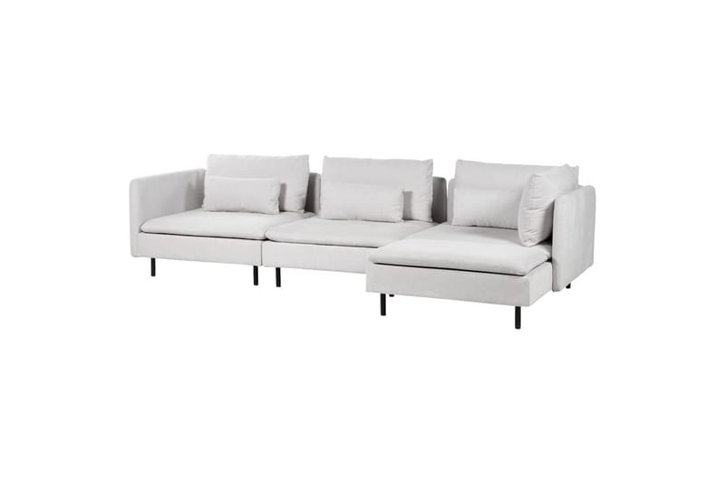 Modulsoffa Egeris Grå/svart, Vänstervänd - Grå/svart, Vänstervänd - Möbler - Soffa - Divansoffor & schäslongsoffa