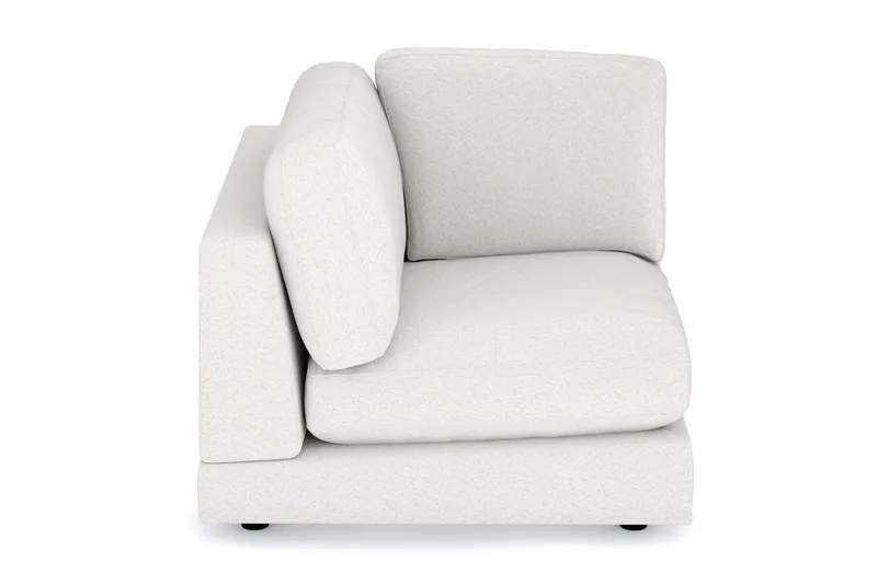 Arken 1-sits Hörnmodul i Bouclé - Vit - Möbler - Soffa - Modulsoffor - Hörnmodul