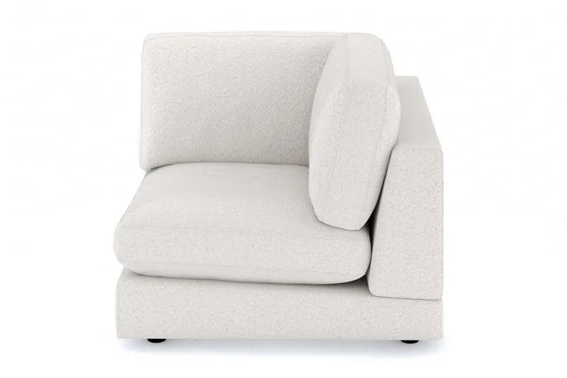 Arken 1-sits Hörnmodul i Bouclé - Vit - Möbler - Soffa - Modulsoffor - Hörnmodul