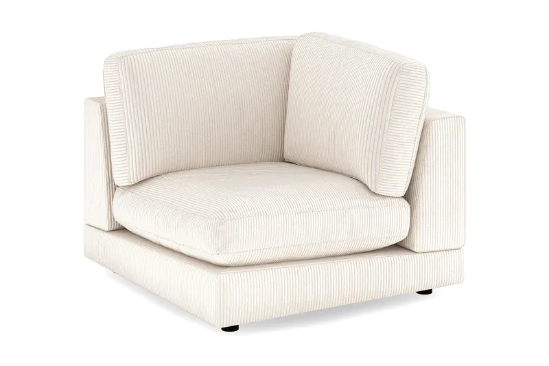 Arken 1-sits Hörnmodul i Manchester, Beige