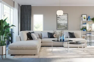 Arken 1-sits Hörnmodul i Manchester - Beige - Möbler - Soffa - Modulsoffor - Hörnmodul
