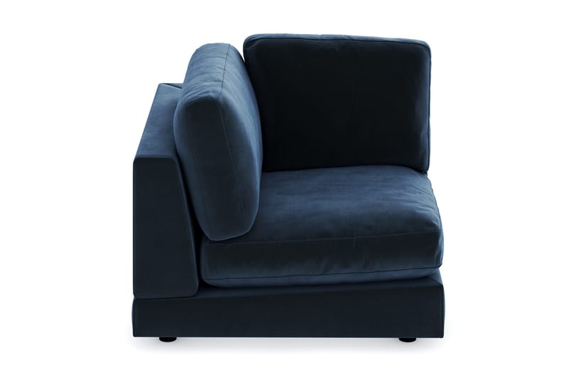 Arken 1-sits Hörnmodul i Sammet - Blå - Möbler - Soffa - Modulsoffor - Hörnmodul