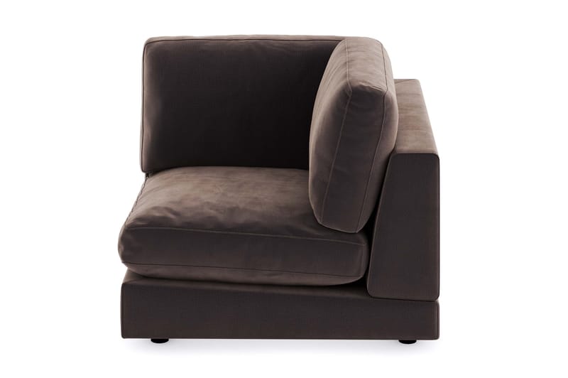 Arken 1-sits Hörnmodul i Sammet - Brun - Möbler - Soffa - Modulsoffor - Hörnmodul