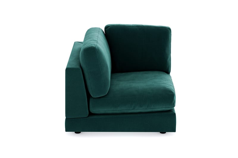 Arken 1-sits Hörnmodul i Sammet - Grön - Möbler - Soffa - Modulsoffor - Hörnmodul