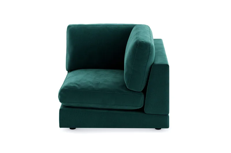 Arken 1-sits Hörnmodul i Sammet - Grön - Möbler - Soffa - Modulsoffor - Hörnmodul