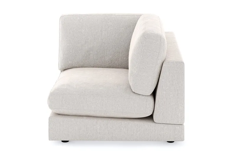 Arken 1-sits Hörnmodul i Sammet - Krämvit - Möbler - Soffa - Modulsoffor - Hörnmodul
