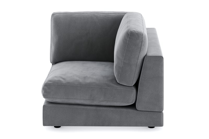 Arken 1-sits Hörnmodul i Sammet - Ljusgrå - Möbler - Soffa - Modulsoffor - Hörnmodul