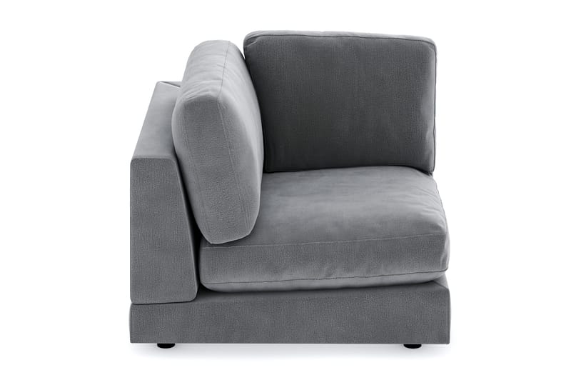 Arken 1-sits Hörnmodul i Sammet - Ljusgrå - Möbler - Soffa - Modulsoffor - Hörnmodul