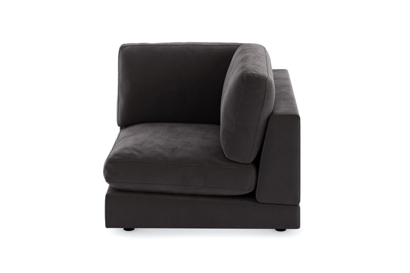 Arken 1-sits Hörnmodul i Sammet - Mörkgrå - Möbler - Soffa - Modulsoffor - Hörnmodul