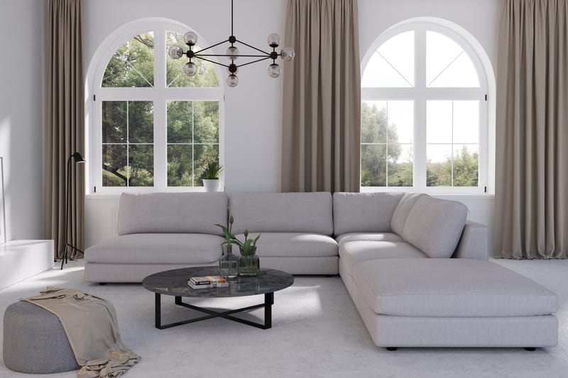 Arken 1-sits Hörnmodul i Tyg - Grå - Möbler - Soffa - Modulsoffor - Hörnmodul