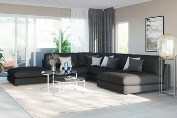 Arken 1-sits Hörnmodul i Tyg - Svart - Möbler - Soffa - Modulsoffor - Hörnmodul